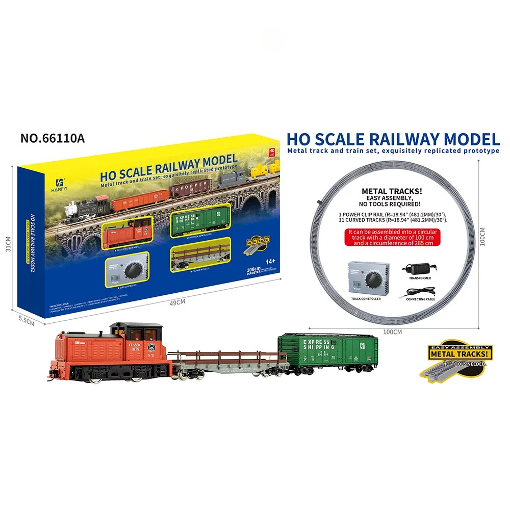 Vintage Collectible Cars - HO Scale Metal Rail Train Model