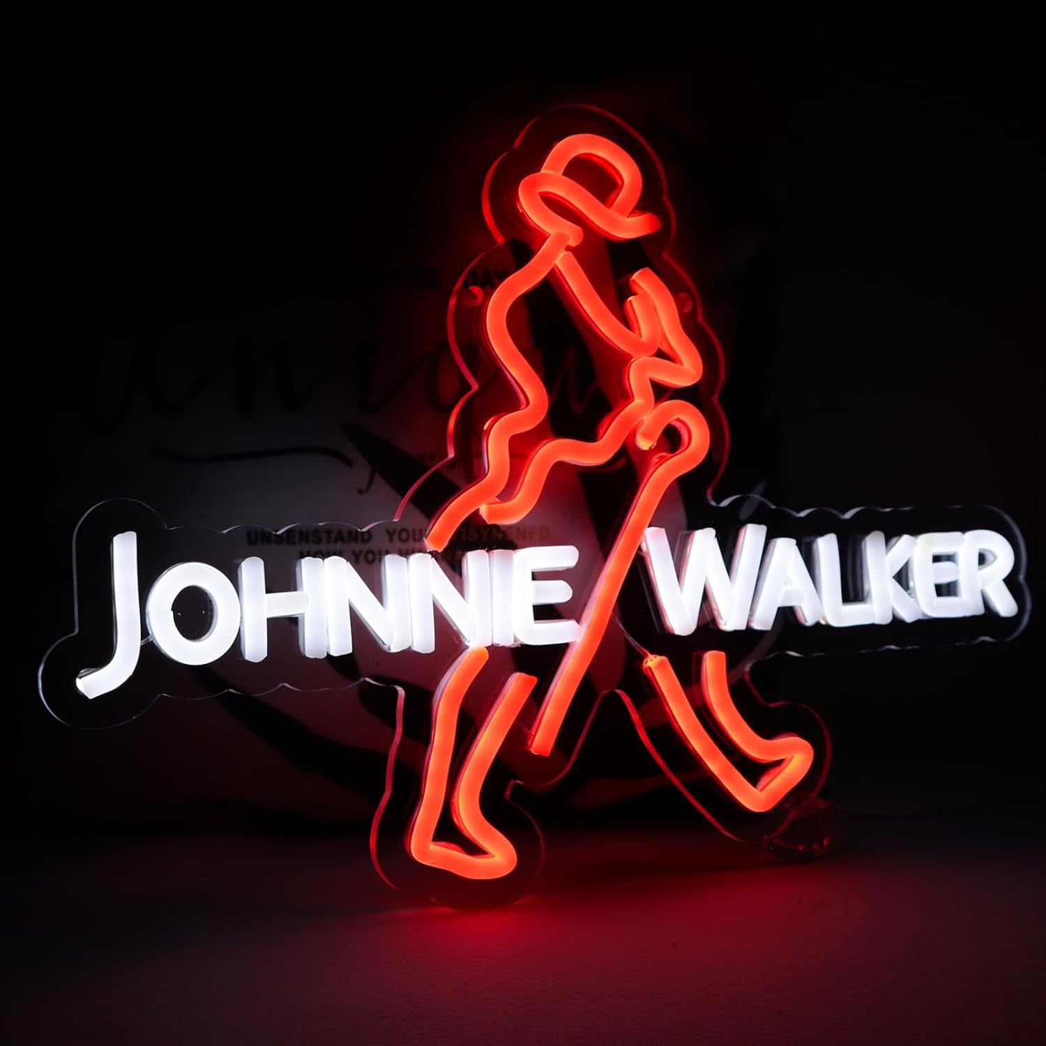 Dc Vintage And Collectible Toys - JOHNNIE WALKER Neon Sign LED Vintage