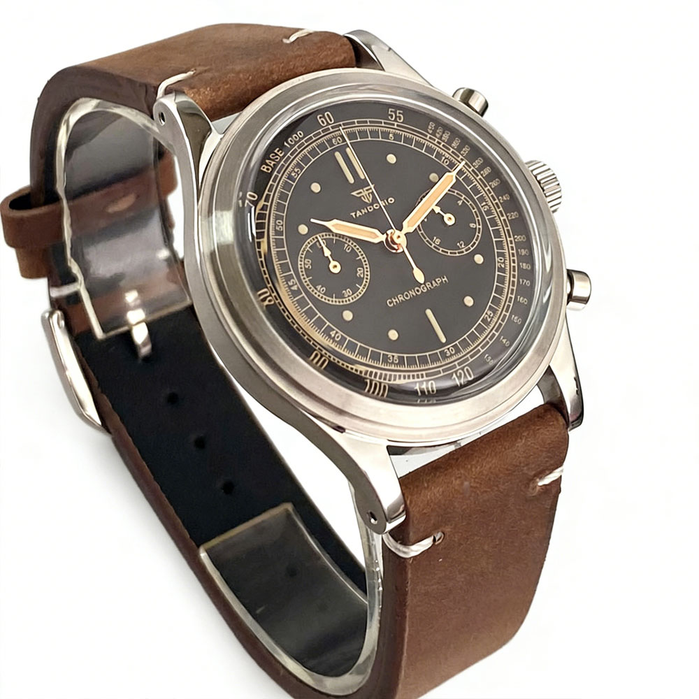Vintage Collectible Watches - Tandorio New 38mm Domed Glass Stainless