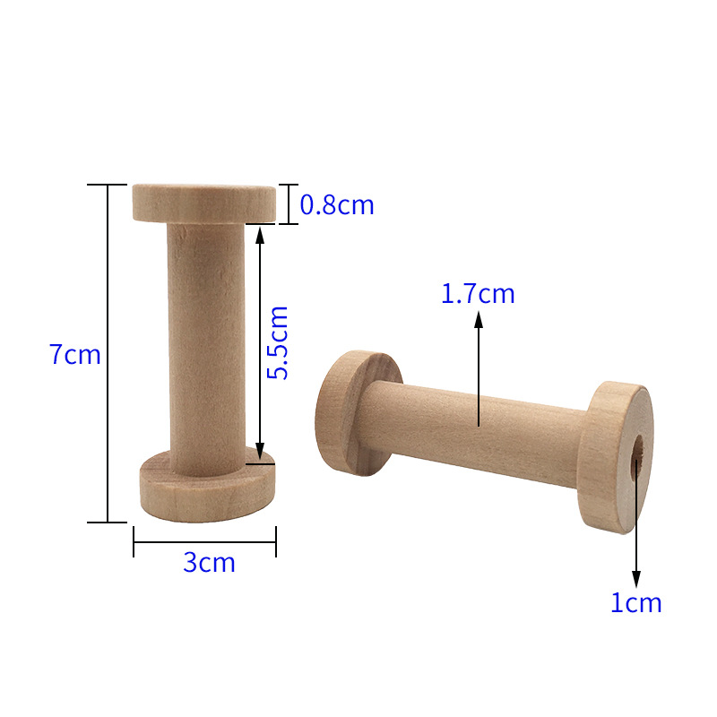 10Pcs Natural Wooden Spools 3x - đánh giá và giá Typewriter Ribbon Roll