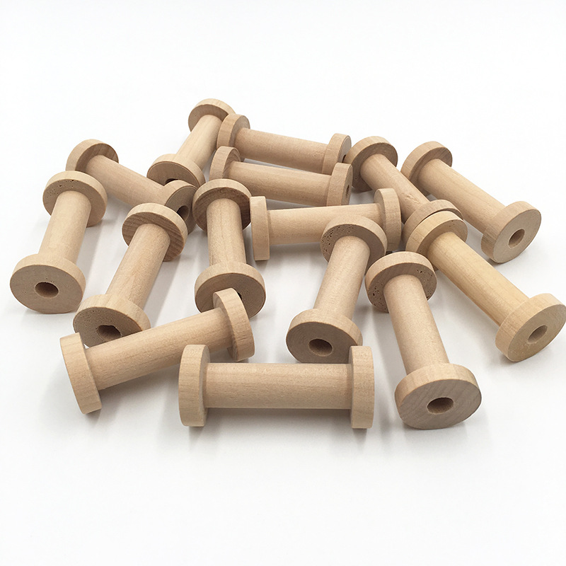 10Pcs Natural Wooden Spools 3x - đánh giá và giá Typewriter Ribbon Roll