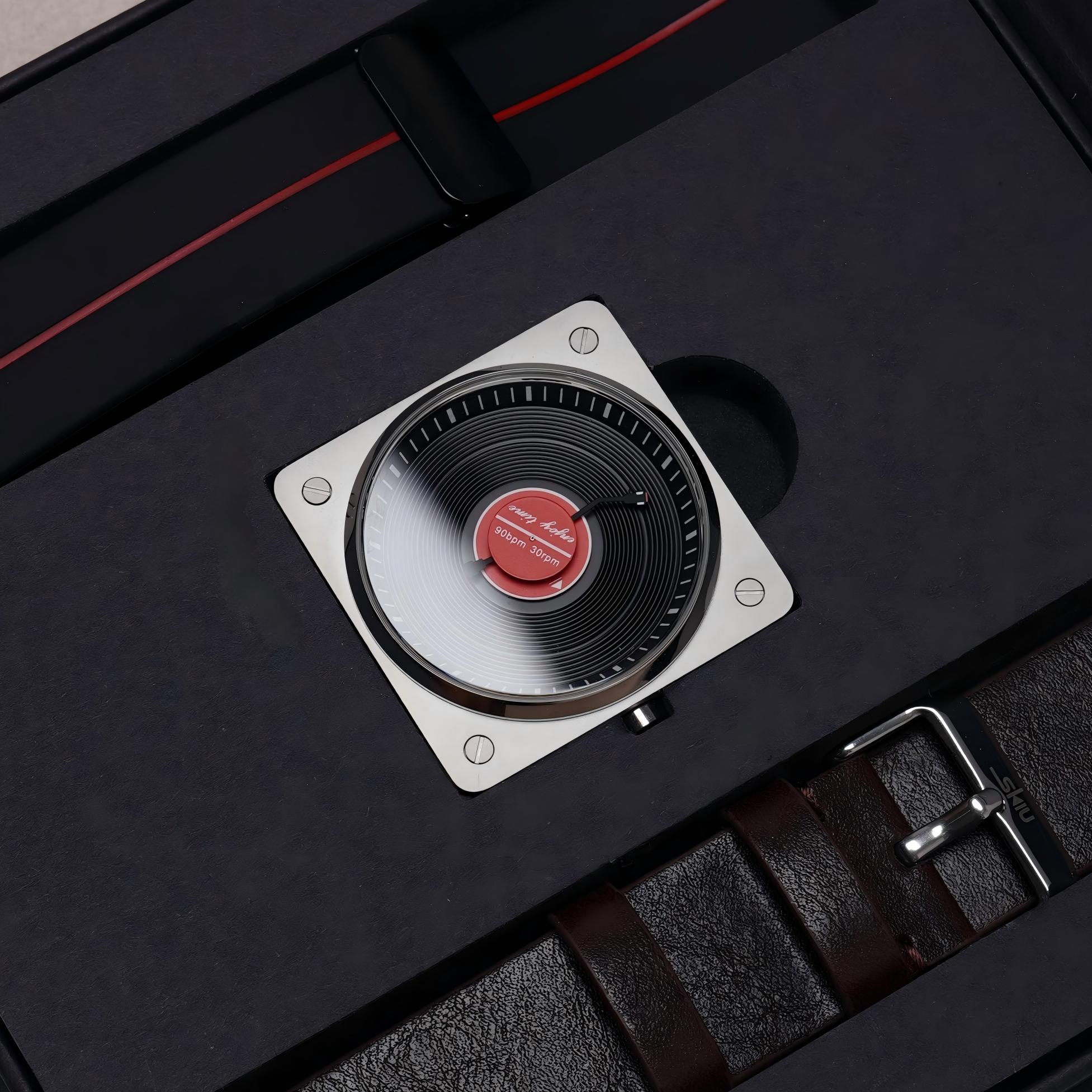 SKU Vinyl Record Quartz Men's  - đánh giá và giá Vintage Collectible Watches