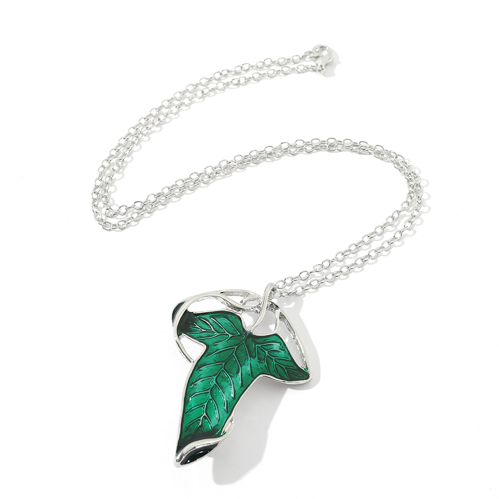 Vintage Green Leaf Pendant Nec - đánh giá và giá Vintage Items
