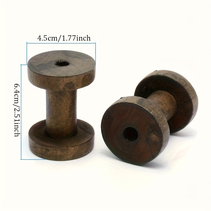 6Pcs Vintage Wooden Spools DIY - đánh giá và giá Typewriter Ribbon Roll