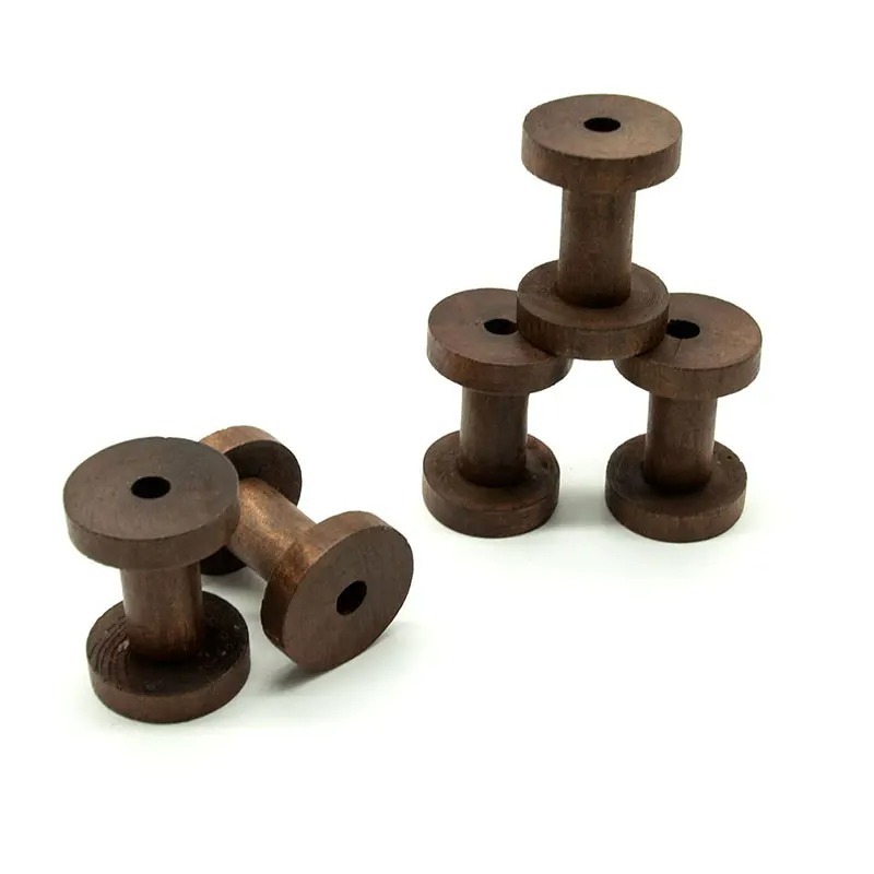 6Pcs Vintage Wooden Spools DIY - đánh giá và giá Typewriter Ribbon Roll