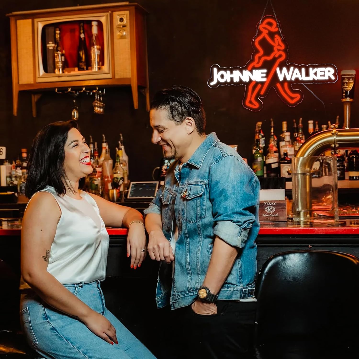 JOHNNIE WALKER Neon Sign LED V - đánh giá và giá Dc Vintage And Collectible Toys