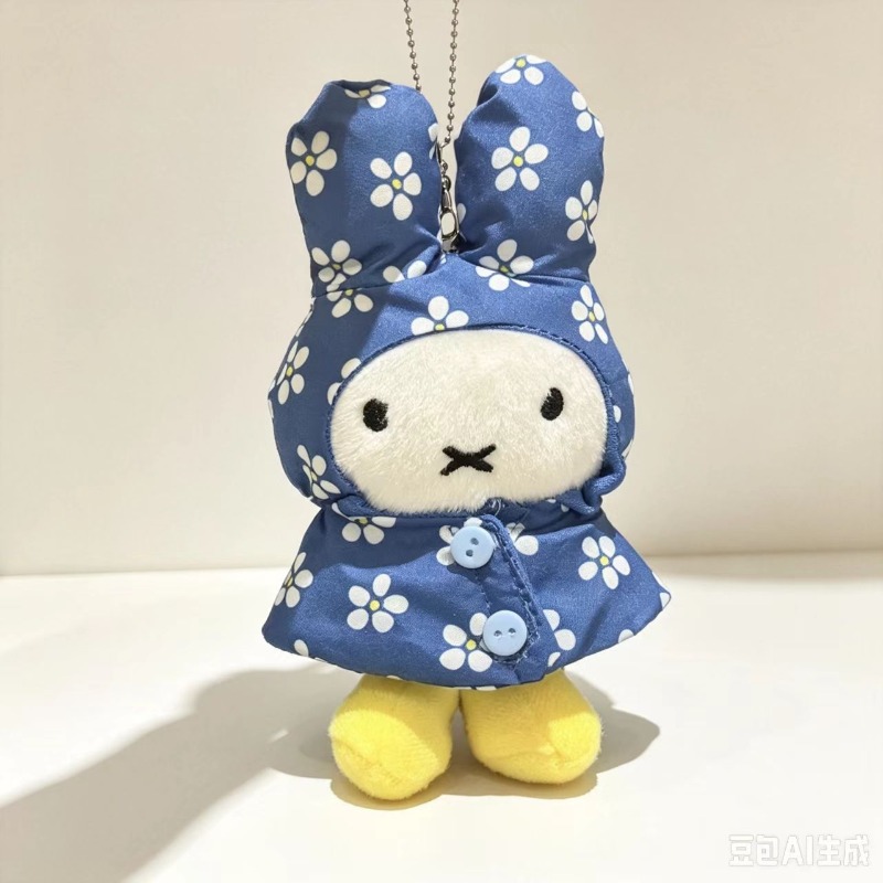 Miffy Raincoat Plush Keychain  - đánh giá và giá Vintage Items