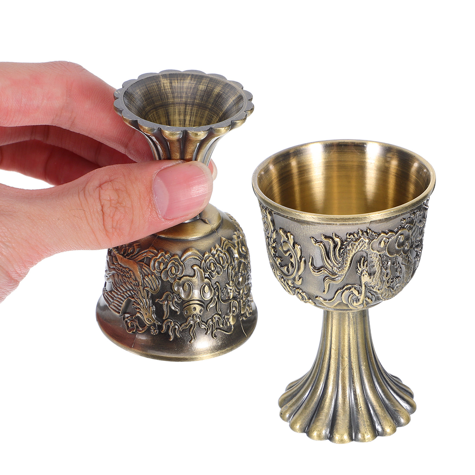 2Pcs Vintage Medieval Dragon P - đánh giá và giá Collectible Vintage Wine