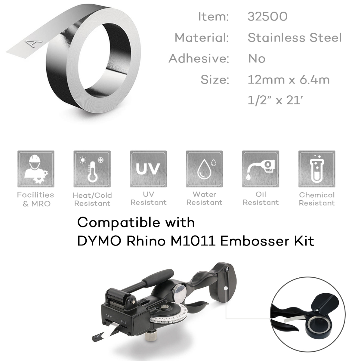 10 Rolls Compatible For DYMO 3 - đánh giá và giá Typewriter Ribbon Roll